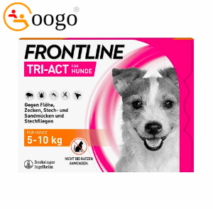 FRONTLINE TRI-ACT® against ticks, fleas and flying insects in dogs (5-10kg), 6 single-dose pipettes